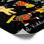 All Is Calm Kindergarten Teacher Christmas Teach M Poster (Hoek)