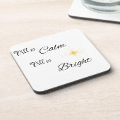 All is rustig All is helder op een  Bier Onderzetter (Linkerzijde)