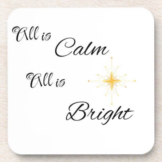 All is rustig All is helder op een  Bier Onderzetter (Voorkant)