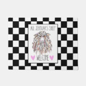 "All Jehovah's Sheep Welcome" Doormat Deurmat (Voorkant)