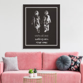 All Just Walking Each Other Home Citaat Canvas Afdruk (Insitu (Woonkamer))