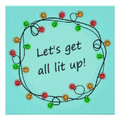 'All Lit Up' grappig poster (Voorkant)