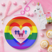 All Love Pride Heart Couples Papieren Bordje (Feest)