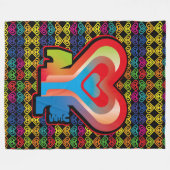 ALL LOVES  BY MASANSER FLEECE DEKEN (Voorkant (Horizontaal))