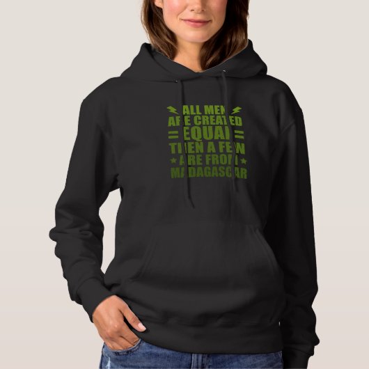 All Men Are Created Equal Albanian Humor Albania Hoodie (Voorkant)