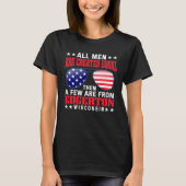 All Men Are Created Equal Edgerton  Patriotic T-shirt (Voorkant)