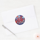  All Men Are Created Graphic Fireworks Burst Ronde Sticker (Envelop)
