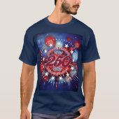 All Men Are Created Graphic Fireworks Burst T-shirt (Voorkant)