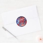 All Men Are Created Graphics Fireworks Clouds Ronde Sticker (Envelop)
