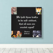 ALL MEN ARE EQUAL  CANVAS AFDRUK (Insitu (Houten vloer))