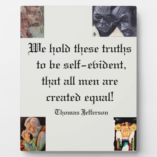 ALL MEN ARE EQUAL FOTOPLAAT (Voorkant)