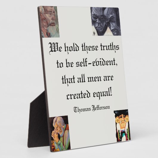 ALL MEN ARE EQUAL  FOTOPLAAT (Zijkant)