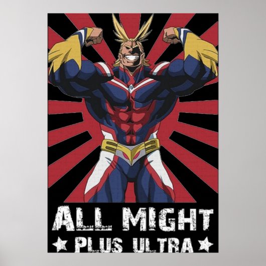 ALL MIGHT PLUS ULTRA POSTER (Voorkant)