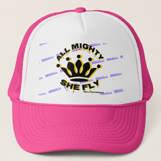 All Mighty She Fly met Crown Trucker-hoed Trucker Pet (Voorkant)