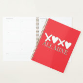 ALL MINE XOXO Valentijnsshirt - Minimaal liefdeson Planner (Display)