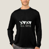 ALL MINE XOXO Valentine Shirt - Minimal Love Desig (Voorkant volledig)