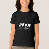 ALL MINE XOXO Valentine Shirt - Minimal Love Desig (Voorkant)