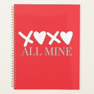 ALL MINE XOXO Valentine Shirt - Minimal Love Desig Planner