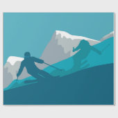 All Mountain Skiing Cadeaupapier (Vlak)