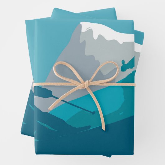 All Mountain Skiing Inpakpapier Vel (In situ)