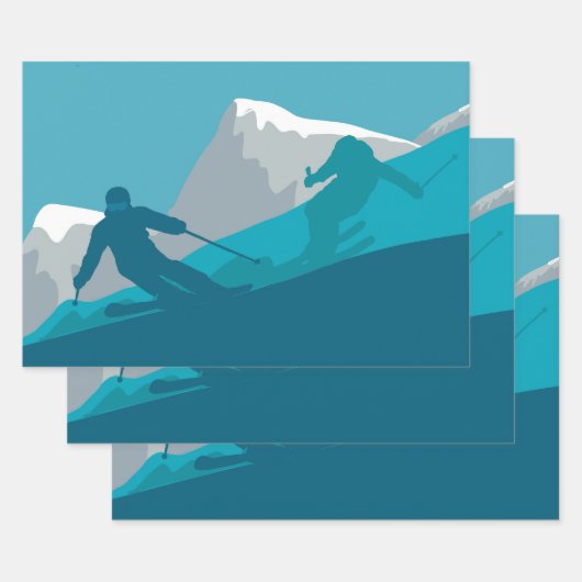 All Mountain Skiing Inpakpapier Vel (Set)