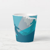 All Mountain Skiing Latte Mok (Voorkant)