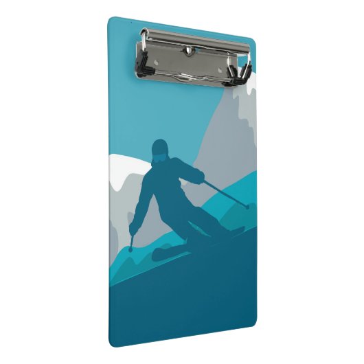 All Mountain Skiing Mini Klembord (Schuin)