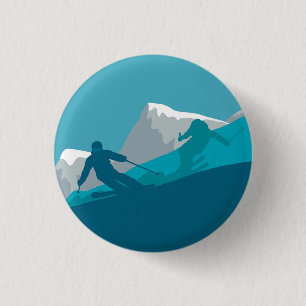 All Mountain Skiing Ronde Button 3,2 Cm
