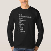 All Music Instruments Are Beautiful Ranking Clarin T-shirt (Voorkant)