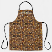All My Coffee Patchwork Quilt Patroon No1 Schort (Voorkant)