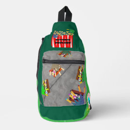 All My Friends are Zombies Print Knip Naai Tas