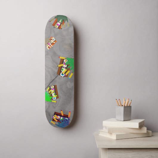 All My Friends are Zombies Skateboard (Muurkunst)