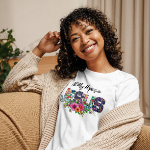 All My Hope is een T-shirt voor vrouwen van Jezus