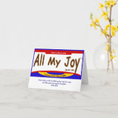 All My Joy Lord Note-Kaart, inclusief envelop Kaart (Gele Bloem)