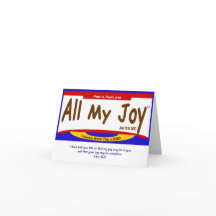 All My Joy Lord Note-Kaart, inclusief envelop