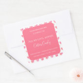 All My Love Valentine – Romantic Pink Candle Label (Envelop)