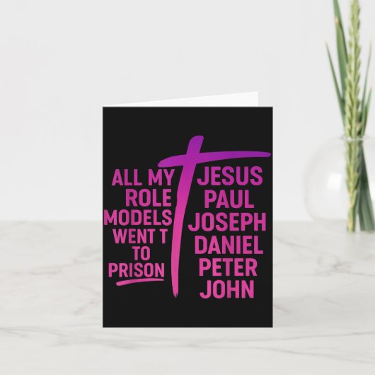 All My Role Models Went To Prison Jesus Paul Josep Kaart (Voorkant)