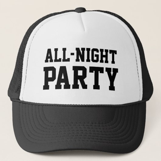All-Night Party™ Trucker Hat Trucker Pet (Voorkant)