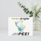 All-Nighter Briefkaart (Staand voorkant)