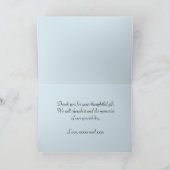 All Ocassion Bluebird Bedankt Opmerking (Binnen)