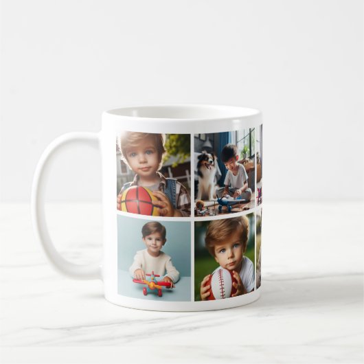 All Occasion 10 Foto Gepersonaliseerde Kinderen &  Koffiemok (Links)