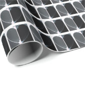 All Occasion Black and White Half Hearts Pattern Cadeaupapier (Rol Hoek)