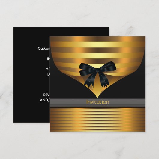 All Occasion Black Gold Party Kaart (Voorkant / Achterkant)