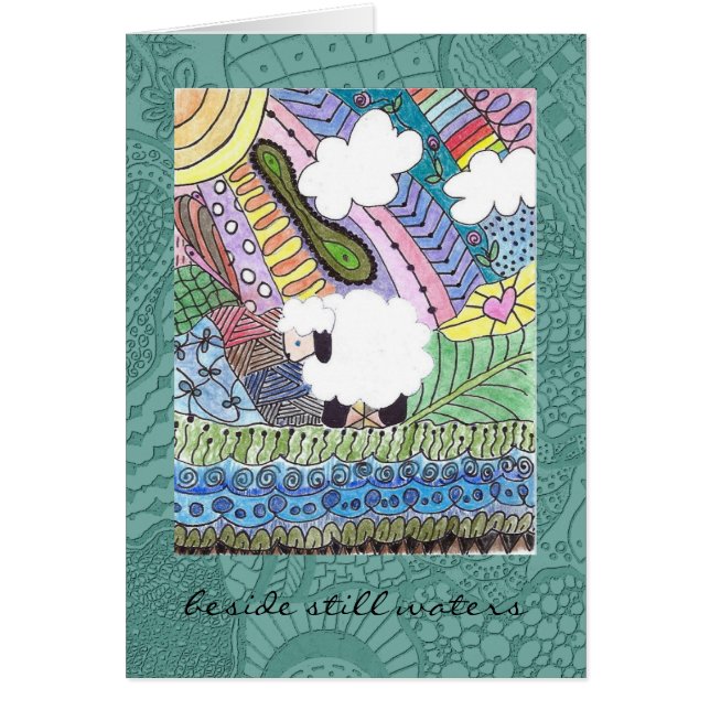 All Occasion Card met Sheep (Voorkant)