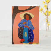 All Occasion Caribbean Drummer Card Kaart (Gele Bloem)