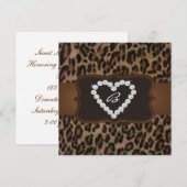 All Occasion Cheetah Print Diamond Birthday Party Kaart (Voorkant / Achterkant)