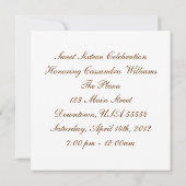 All Occasion Cheetah Print Diamond Birthday Party Kaart (Achterkant)