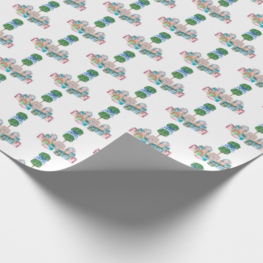 All Occasion Chinoiserie Ginger Jar Topiary Wrappi Cadeaupapier (Hoek)