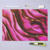 All Occasion Hot Pink Marble Gold Glitter Tissuepapier (Craft)