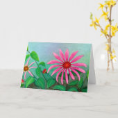 All Occasion Kegel Bloem Kaart (Gele Bloem)